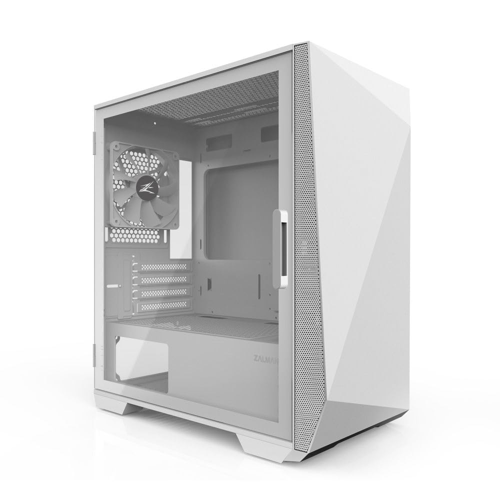Amazon.co.jp: ZALMAN Z1 Iceberg White ミニタワー型PCケース 多角形